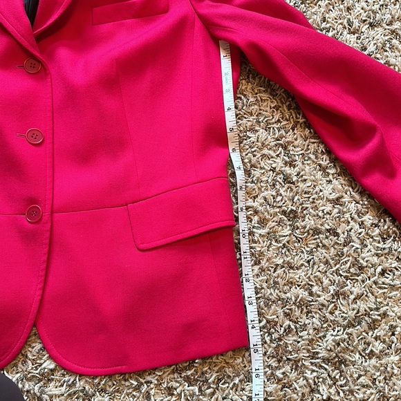 Talbots Hot Pink Velvet Collar Blazer - Picture 8 of 11
